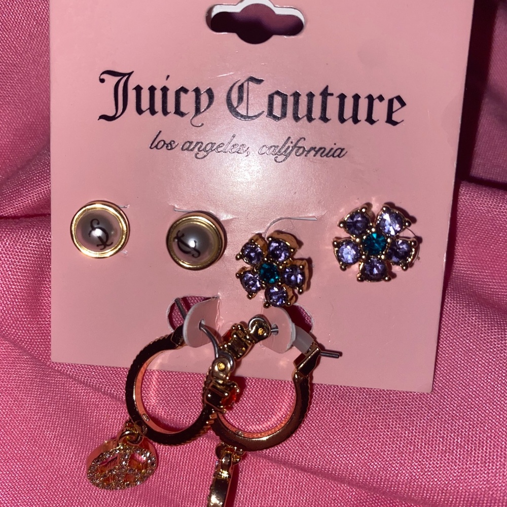Juicy Couture Earrings Brand New